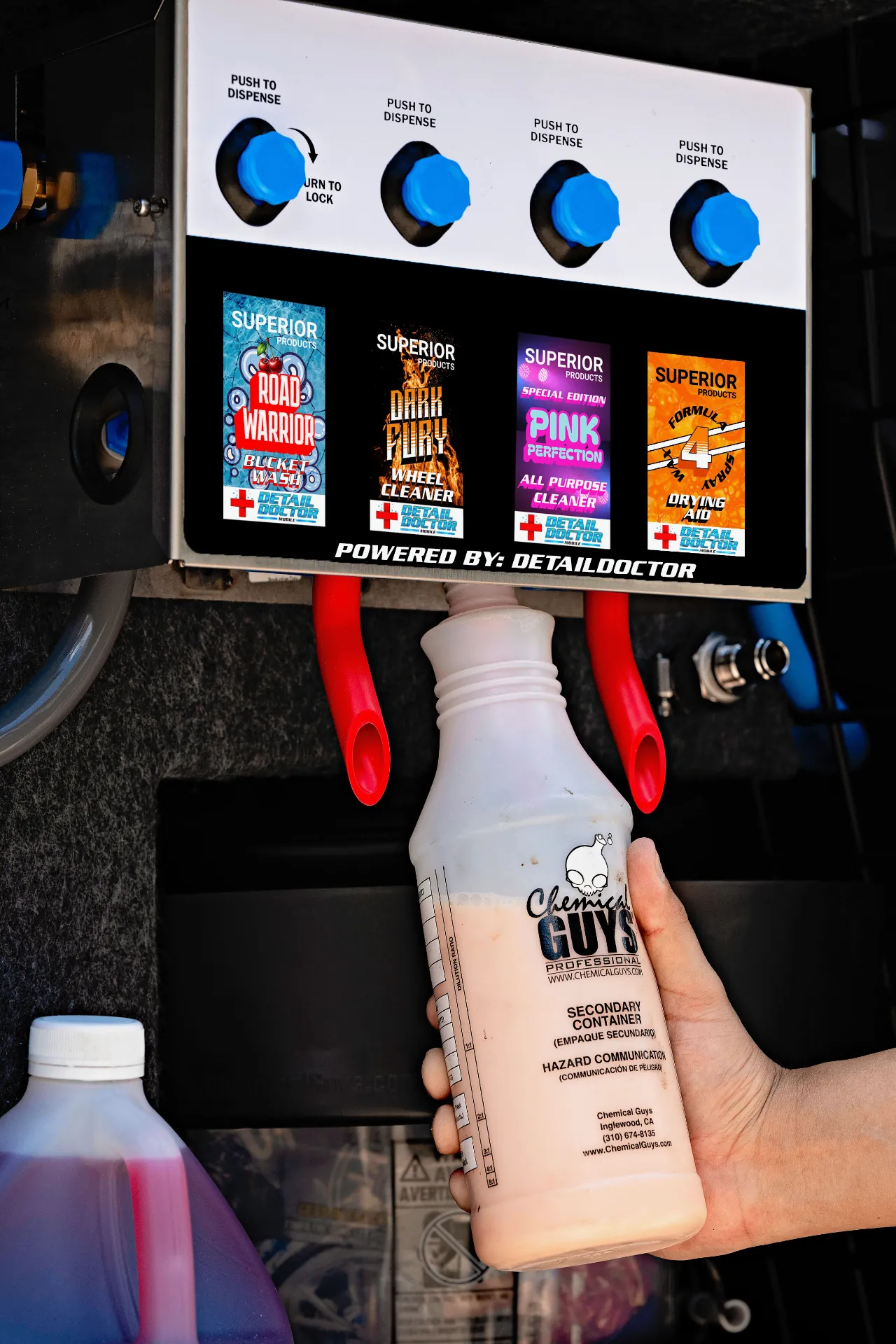 Detail Doctor Mobile 4-station dispensing unit