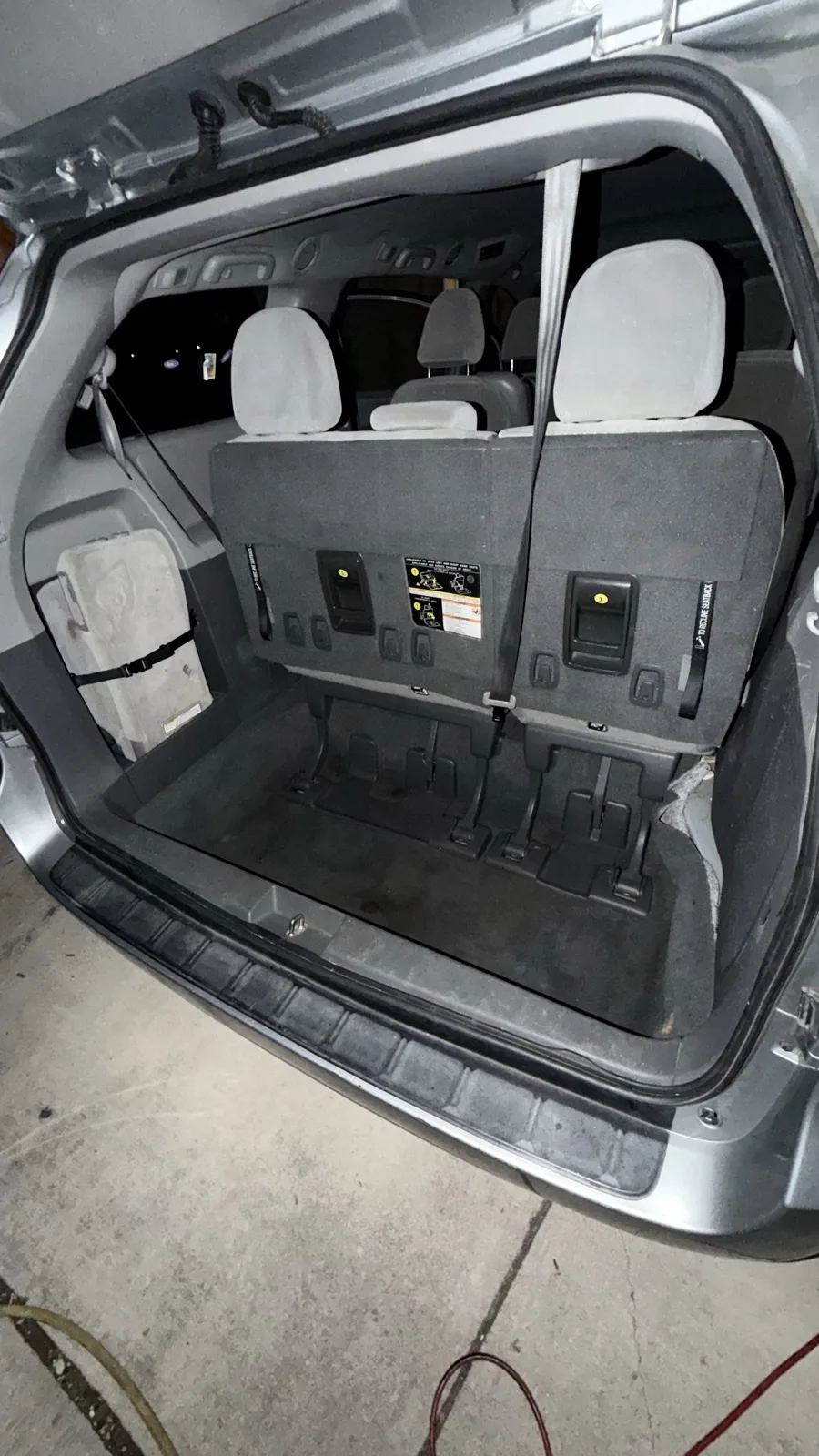 Cargo area before interior detailing